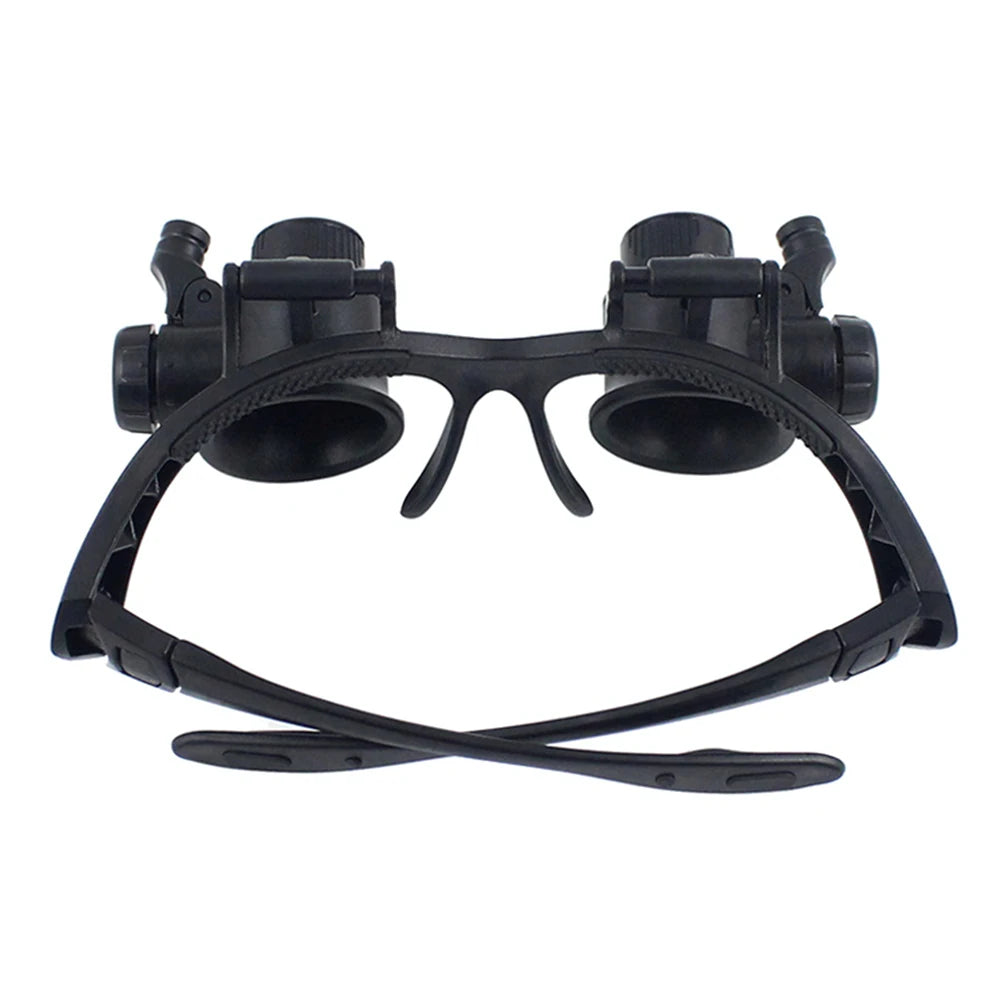 10X/15X/20X/25X LED Magnifier Glasses Magnifying Headband Eyewear for Reading Jewelers Watchmaker Repair Tools Magnifying Glass