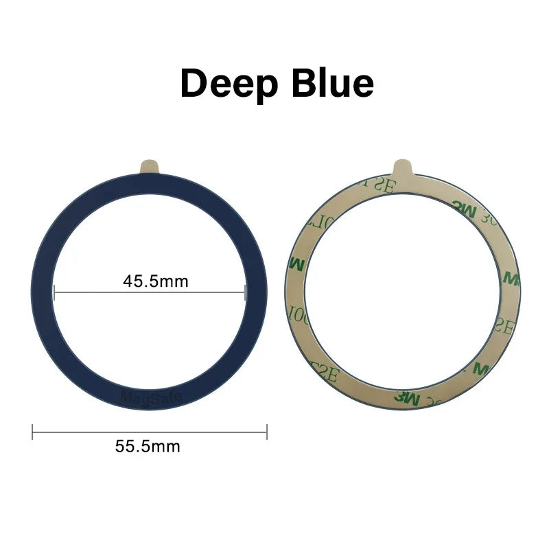 1PCS Magsafe Colourful Silicone Magnetic Metal Ring Universal Sticker Support Wireless Charger Magnetic Patch Sheet for IPhone