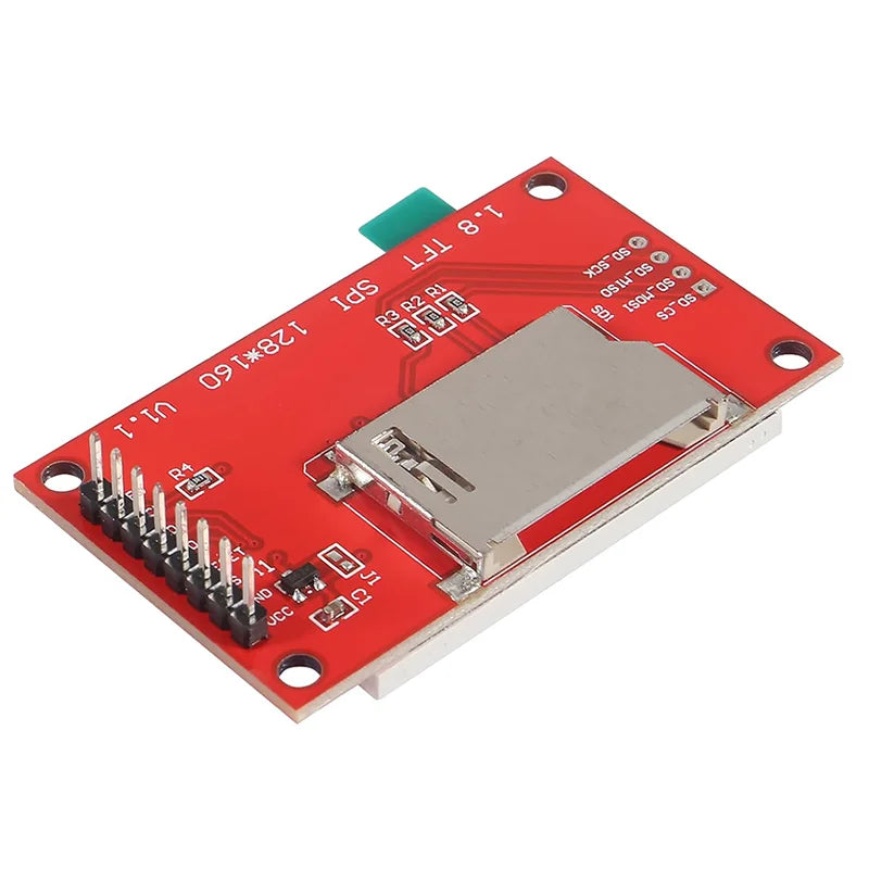 1.8-inch SPI TFT LCD display module ST7735 128 × 160 TFT LCD screen protector 3.3V 5.5V 51/AVR/STM32/ARM 8/16 bit