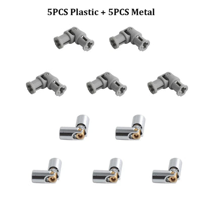 10PCS Plastic Universal Joint Metal Universal Joint 3L MOC Power Functions 61903 Shaft Compatible With Legoeds Bricks