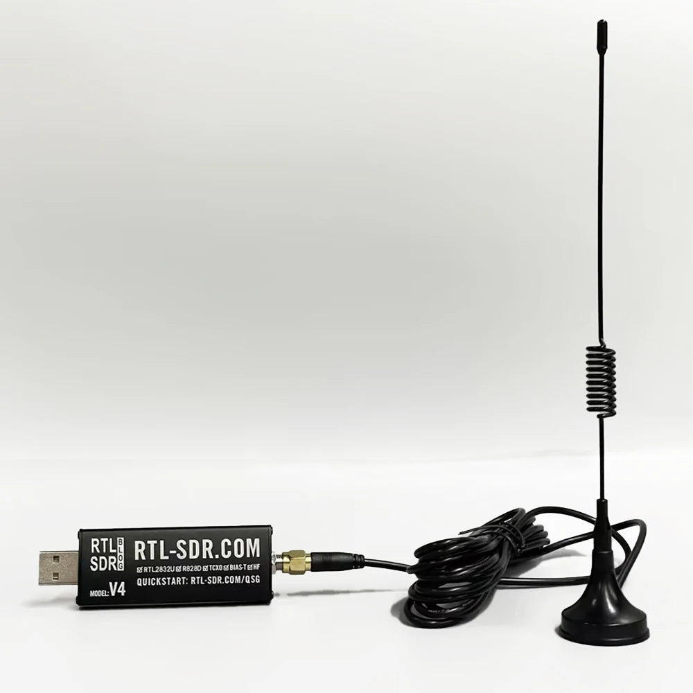 100KHz-1.7GHz Full-Band RTL-SDR Software-Defined Radio Receiver RTL2832U + R820T Radio Broadcasting Communication Technology