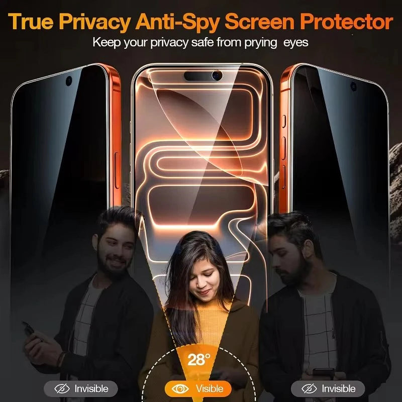 1-5PCS Privacy Oleophobic Coating Dust Free Easy Install Screen Protector For Xiaomi 14T Pro Anti Spy Protective Tempered Glass