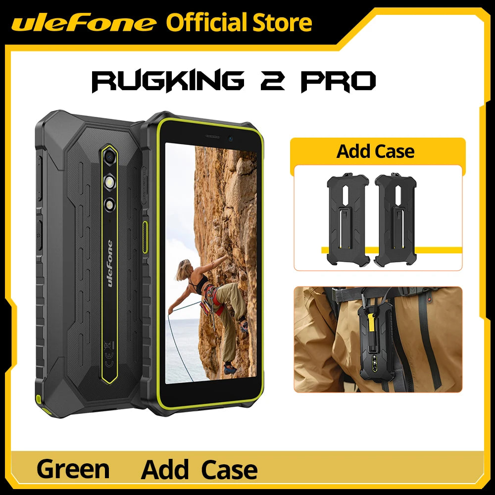 【World Premiere】Ulefone RugKing 2 Pro AI Rugged Phone Android 15 4G 128GB ROM Waterproof Smartphone NFC 5.45"4G  Global 4550mA