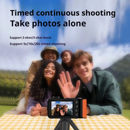 100D Dual-screen WIFI Monocular Camera 4K UHD 70MP Digital SLR Camera with Filters Flash Wide-Angle Lens 50X Zoom Auto Focus