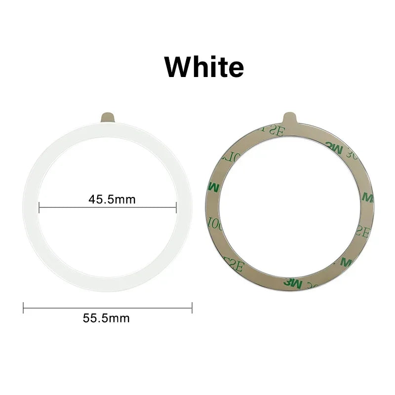 1PCS Magsafe Colourful Silicone Magnetic Metal Ring Universal Sticker Support Wireless Charger Magnetic Patch Sheet for IPhone