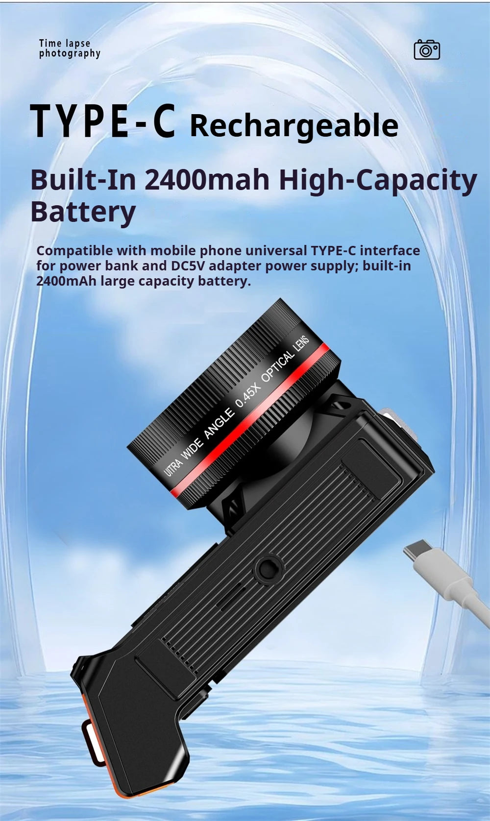 100D Dual-screen WIFI Monocular Camera 4K UHD 70MP Digital SLR Camera with Filters Flash Wide-Angle Lens 50X Zoom Auto Focus