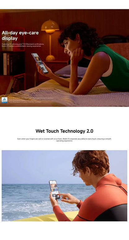 【Brand+】Redmi 15 Global Version Smartphone 6.9" 50MP 7000mAh battery 33W fast charging IP64 Snapdragon® 685 Mobile Platform