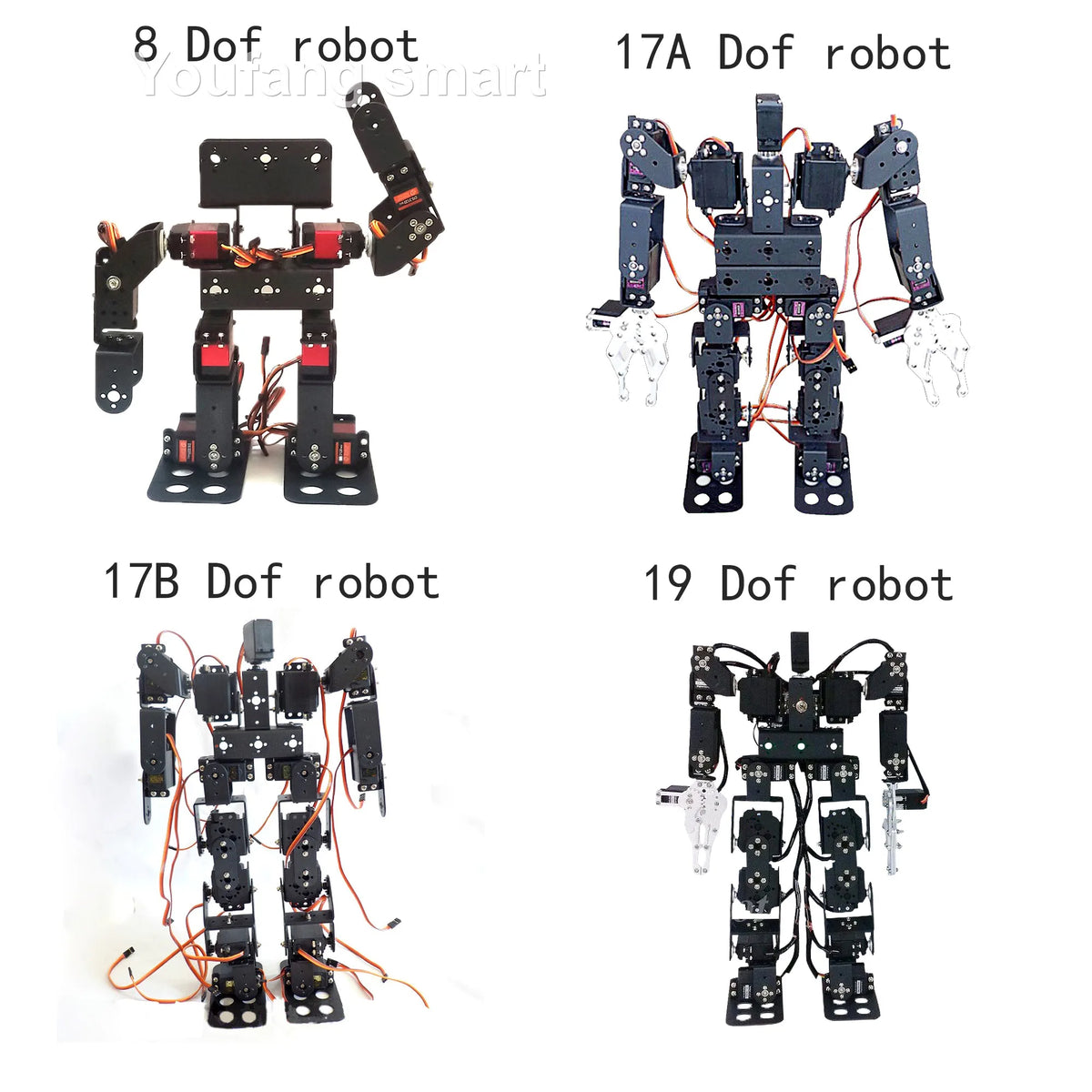 17 DOF Humanoid Robot Frame Educational Robot Kit for Ardunio Robotic Walking Compatible Servo MG996 Programmable Robot DIY Kit