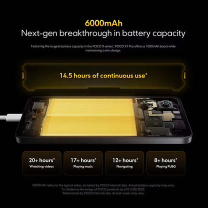 【Brand+】POCO X7 Pro Smartphone Dimensity 8400-Ultra 6000mAh 90W HyperCharge 6.67" AMOLED display NFC Xiaomi HyperOS 2