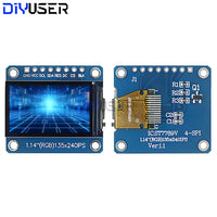 1.14 Inch IPS TFT LCD Display Module 135x240 SPI ST7789 Driver, 65K Color LCD Screen for Arduino Raspberry Pi ESP32 STM32 DIY