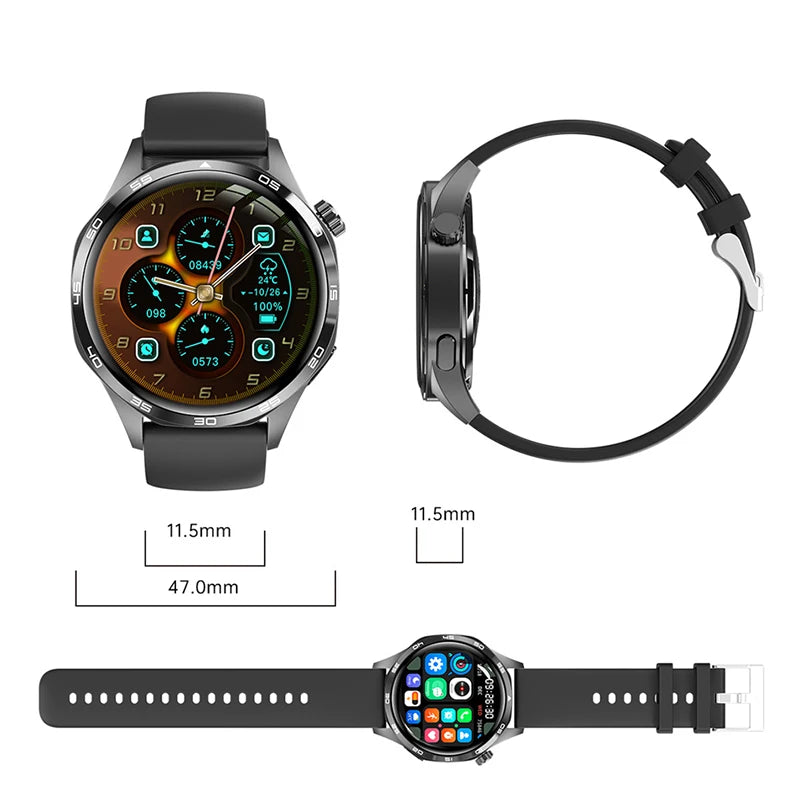 2025 New For HUAWEI Smart Watch Men GT5 PRO NFC GPS Sports Compass Fitness Heart Rate Bluetooth Call Smartwatch Watch 5 Pro