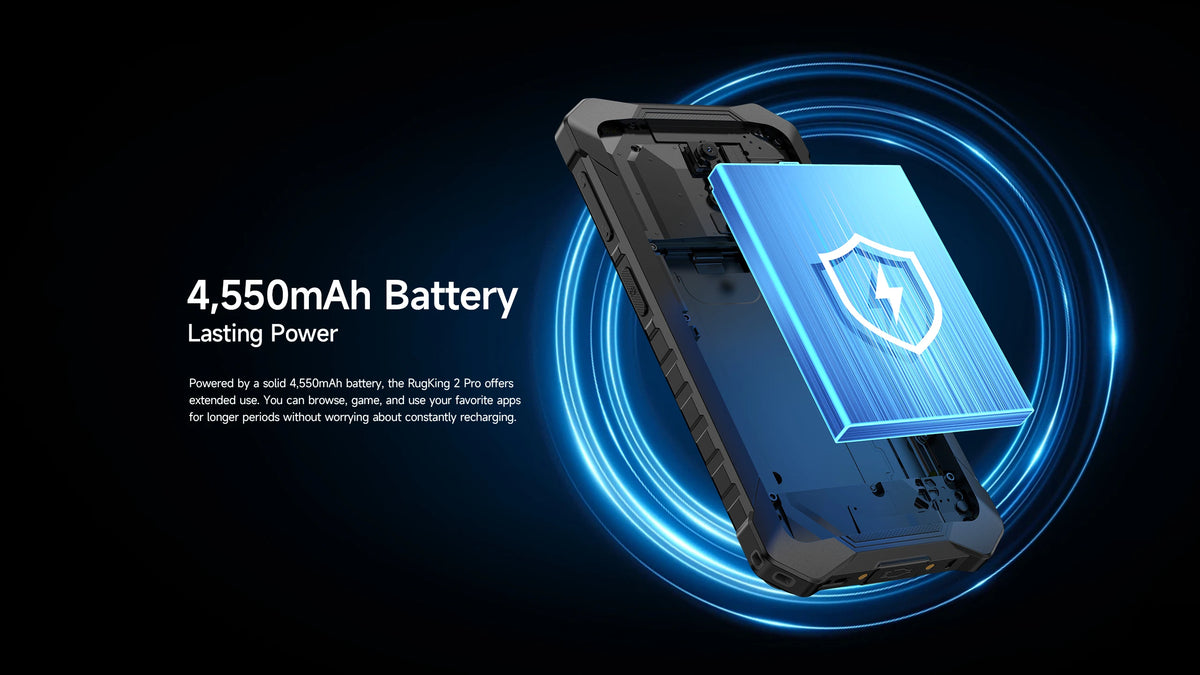 【World Premiere】Ulefone RugKing 2 Pro AI Rugged Phone Android 15 4G 128GB ROM Waterproof Smartphone NFC 5.45