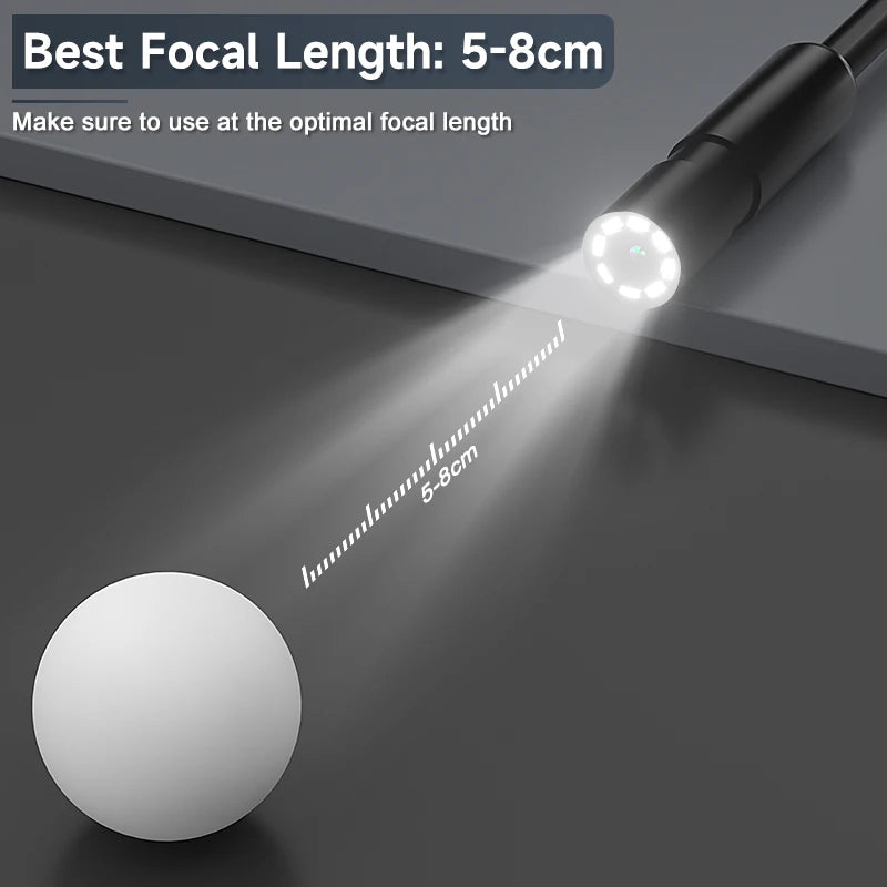 2-100m Borescope 8mm Camera 1080P HD 4.3'' Screen Endoscope IP67 Detachable Design 2600mAh Inspection Camera for Piping