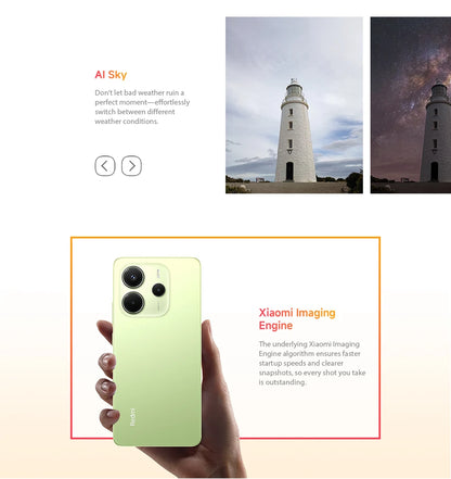 【Brand+】Global Version Xiaomi Redmi Note 14 MediaTek Helio G99-Ultra 108MP AI 5500mAh 6.67" AMOLED 120Hz Display