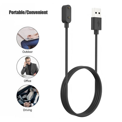 100cm Watch Charger Adapter USB Charging Cable Replacement Wrist Watch Charging Cable Accessories for Huawei Band 8 Smart Band