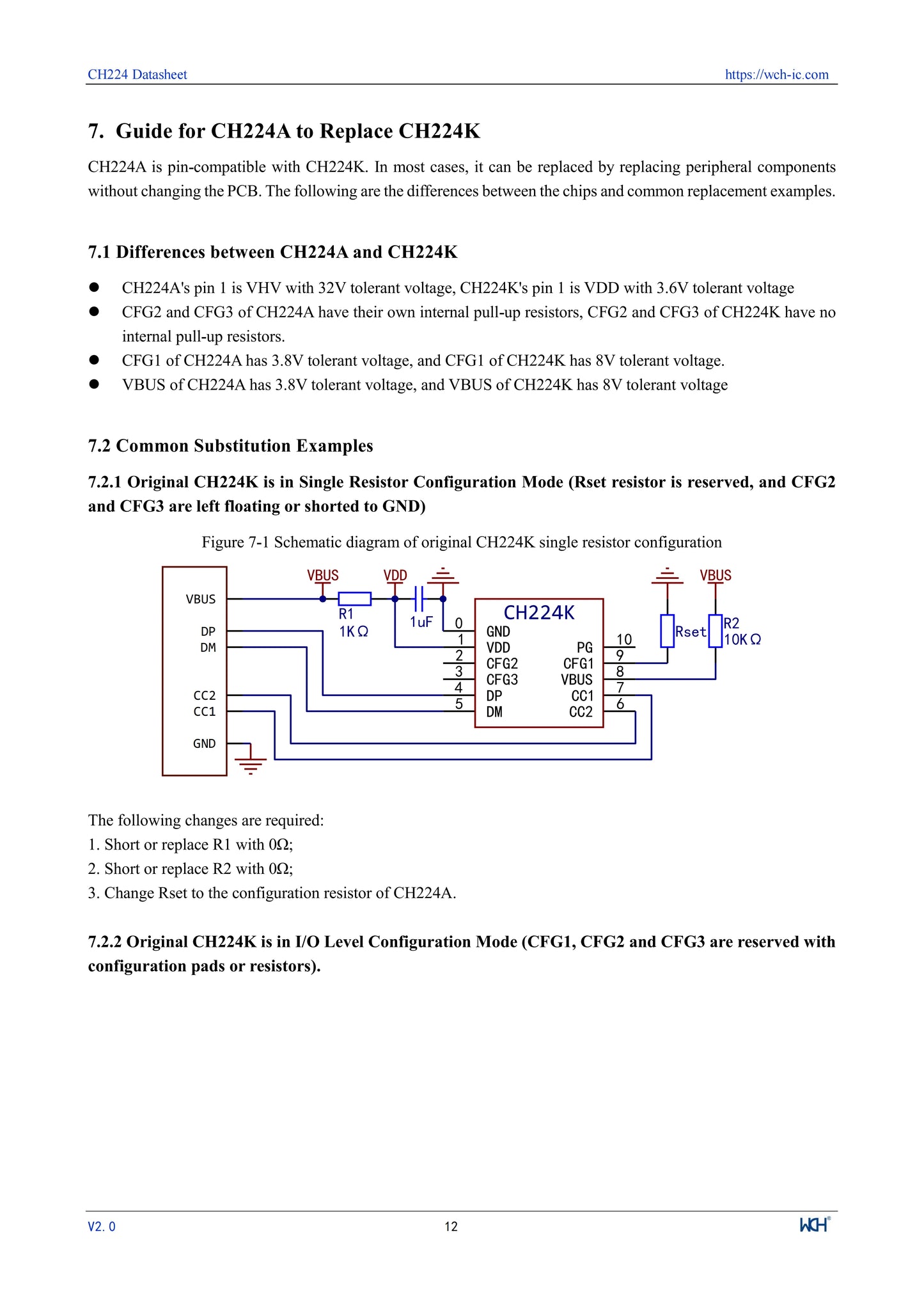 10Pcs/lot CH224 CH224A USB PD3.2 Fast Charging Protocol Receiver Chip