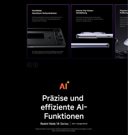 【Brand+】Xiaomi Redmi Note 14 Pro 5G Smartphone MediaTek Dimensity 7300-Ultra 200MP AI camera NFC 6.67"AMOLED display IP68