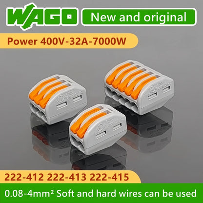 10pcs Original Wago wiring terminal 222-412 222-413 222-415 Quick Wiring terminal connector