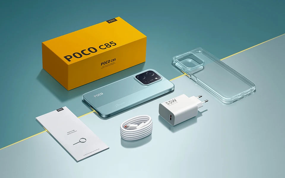 【World Premiere】POCO C85 Global Version Smartphone 128/256GB Helio G81-Ultra 6000mAh battery 6.9" display 50MP Camera 33W NFC