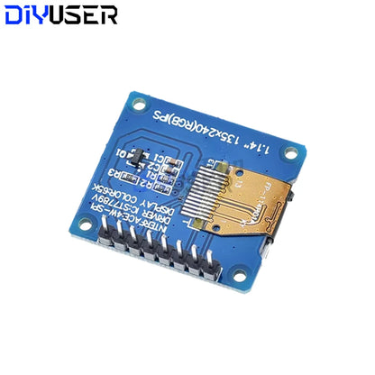 1.14 Inch IPS TFT LCD Display Module 135x240 SPI ST7789 Driver, 65K Color LCD Screen for Arduino Raspberry Pi ESP32 STM32 DIY