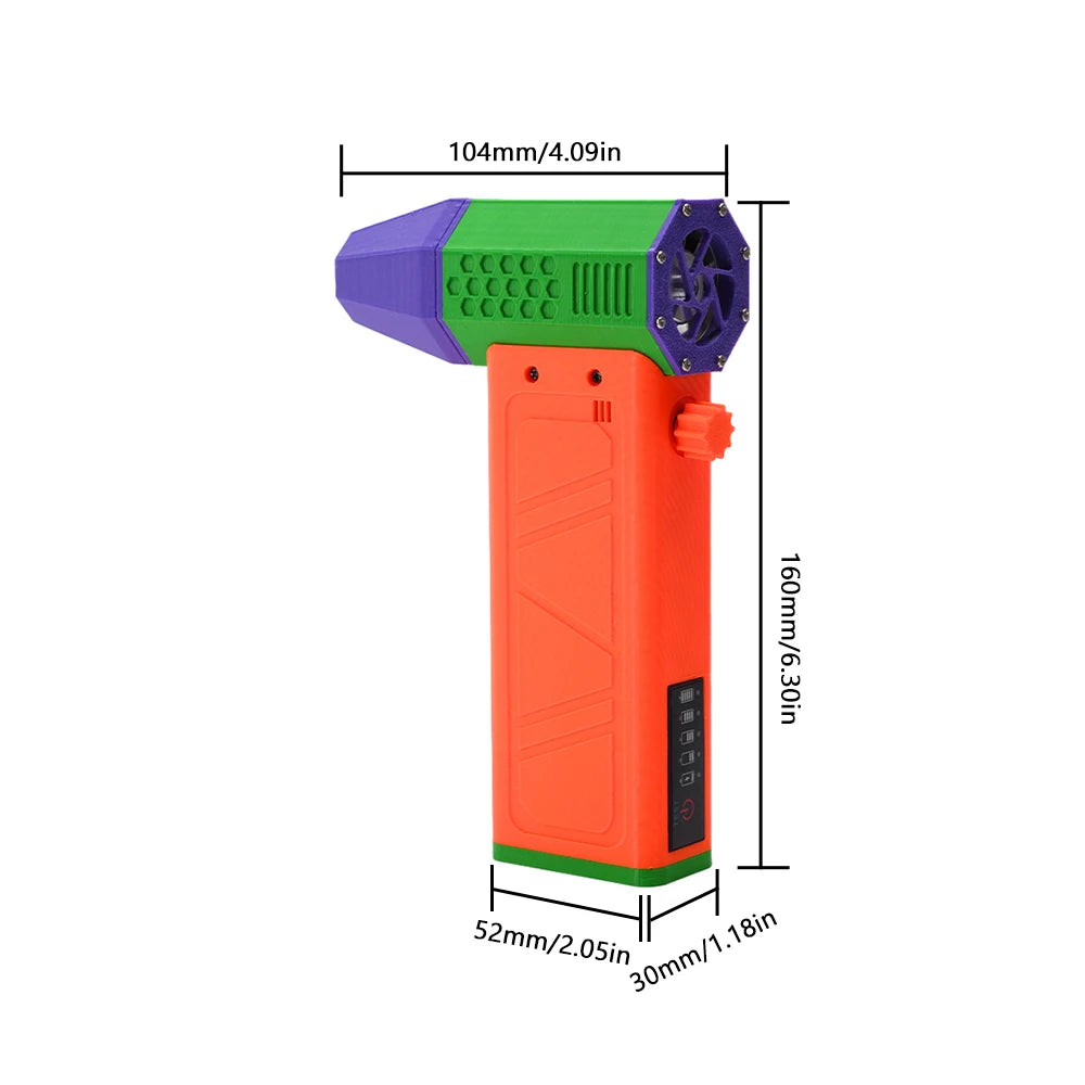 140000RPM Dust Blower 62m/s Powerful Violent Fan 8000mAh Battery Air Blower With Charger indicator Lights