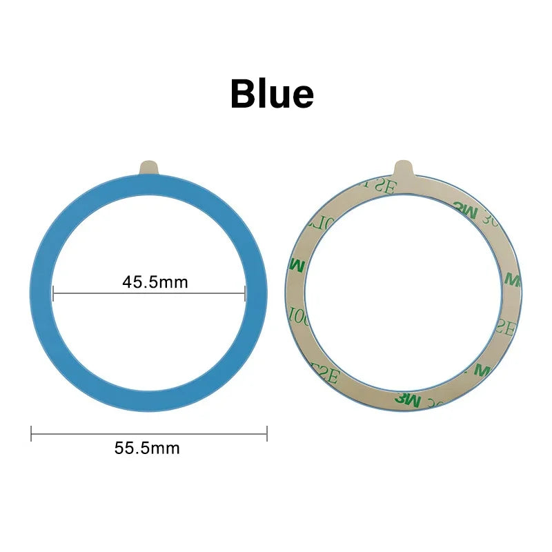 1PCS Magsafe Colourful Silicone Magnetic Metal Ring Universal Sticker Support Wireless Charger Magnetic Patch Sheet for IPhone
