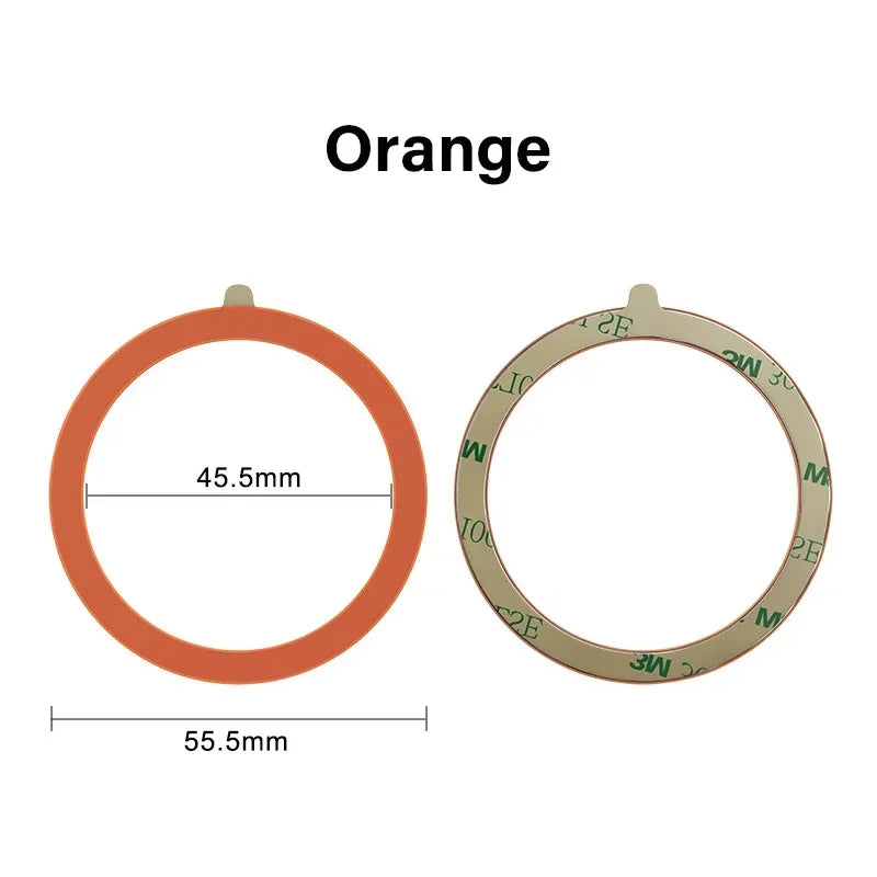1PCS Magsafe Colourful Silicone Magnetic Metal Ring Universal Sticker Support Wireless Charger Magnetic Patch Sheet for IPhone