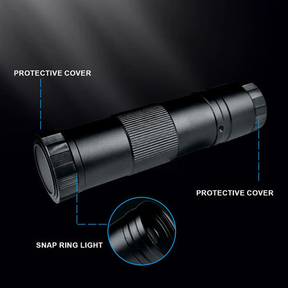 130X 150X 180X 215X zoom C Mount Lens Magnification Adjustable 0.7X~4.5X Optical Zoom Lens For HDMI USB Microscope Camera