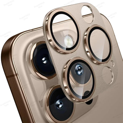 1Pcs Camera Protection Glass For IPhone 16 15 14 13 Pro Max Mini Lens Cover Glass For IPhone 15 14 16 Plus Lens Metal Ring Film