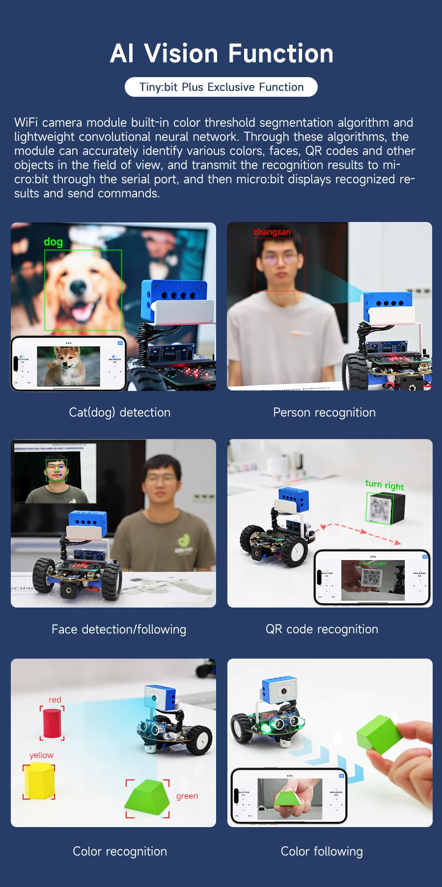 Yahboom Tiny:bit Plus Microbit Robot Car With ESP32 WiFi Camera Module Support APP FPV Control Programmable Toy Kids Coding