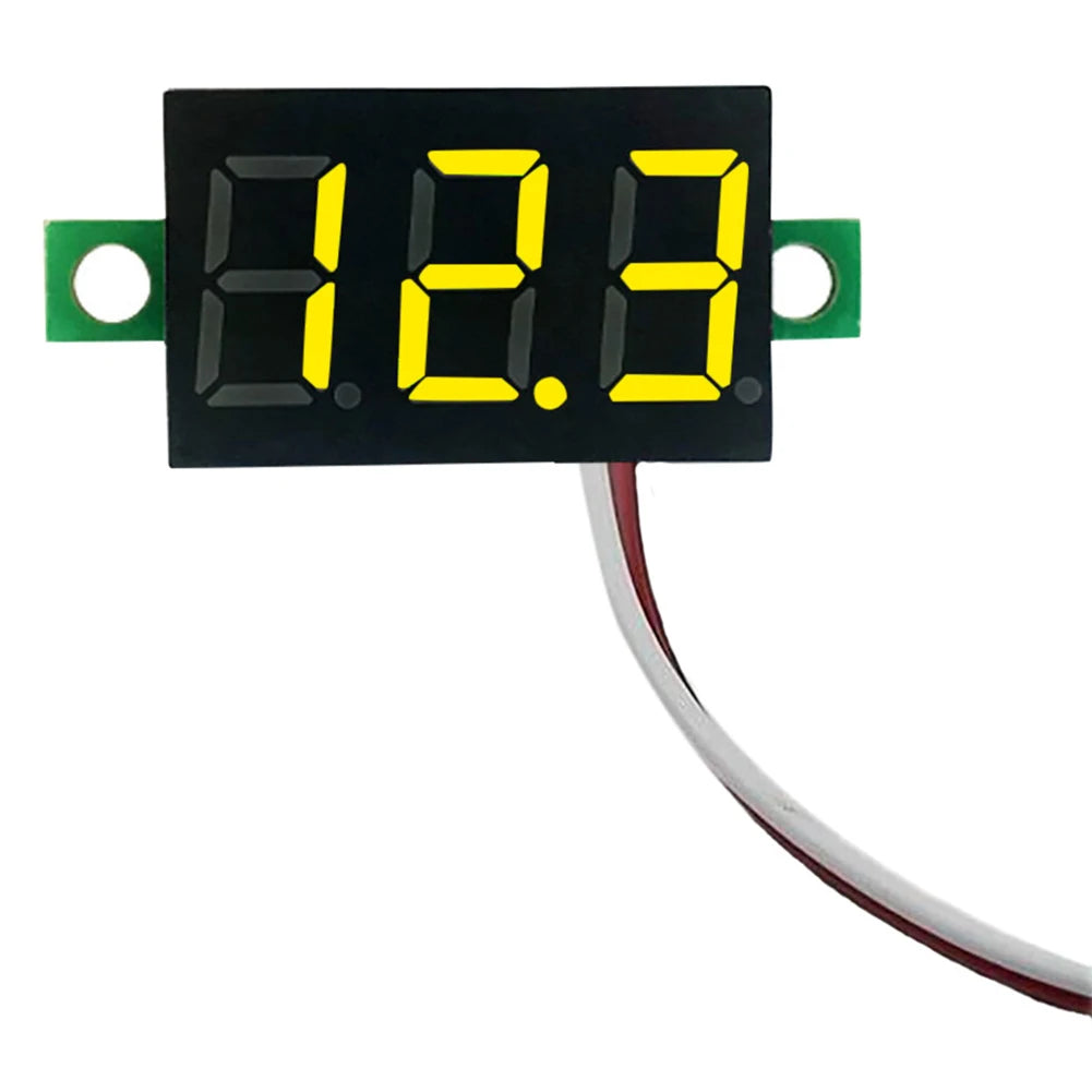 1-10PCS 2 Wires Mini Digital Voltmeter LED Screen Display 0.28 Inch DC Voltage Tester Meter Power Voltage Detector Tool