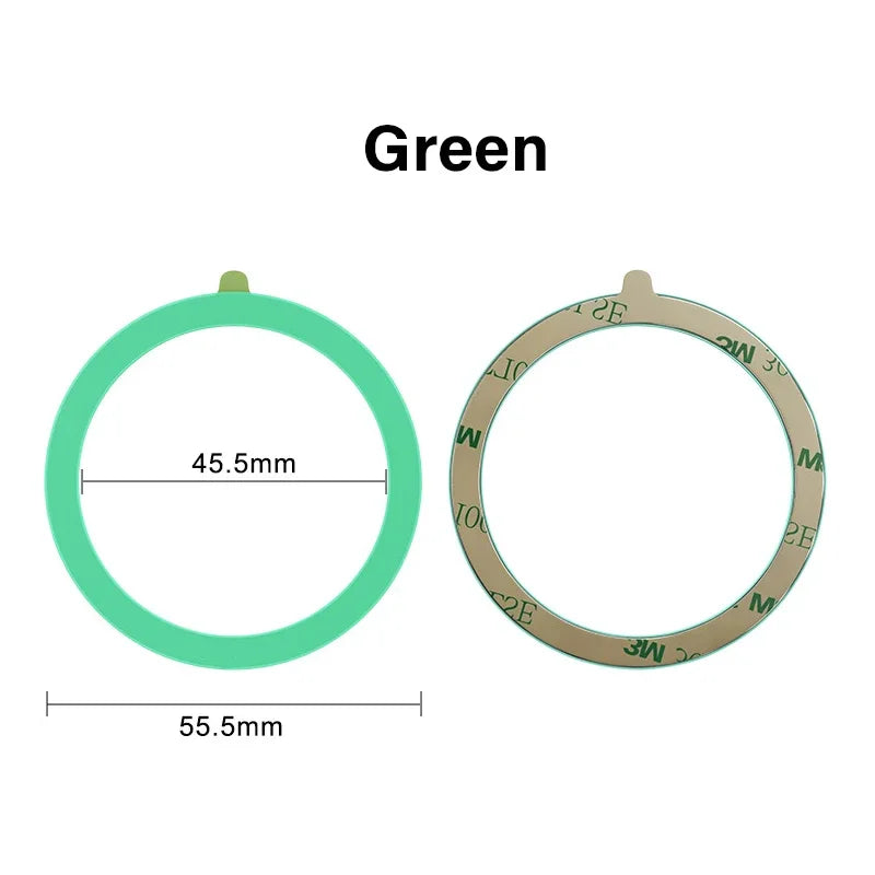 1PCS Magsafe Colourful Silicone Magnetic Metal Ring Universal Sticker Support Wireless Charger Magnetic Patch Sheet for IPhone