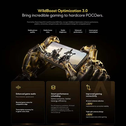 【Brand+】POCO X7 Pro Smartphone Dimensity 8400-Ultra 6000mAh 90W HyperCharge 6.67" AMOLED display NFC Xiaomi HyperOS 2