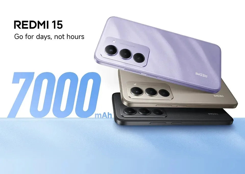 【Brand+】Redmi 15 Global Version Smartphone 6.9" 50MP 7000mAh battery 33W fast charging IP64 Snapdragon® 685 Mobile Platform