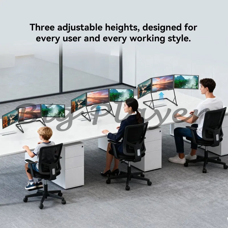 15.6-Inch TriCreate Pro Portable Monitor First-line Three-screen Notebook IPS Office Kanban Clip