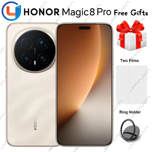 2025 HONOR Magic 8 Pro 5G Mobile Phone 6.71" 120Hz Display Snapdragon 8 Elite Gen 5 Camera 200MP Battery 7200mAh GMS Smartphone