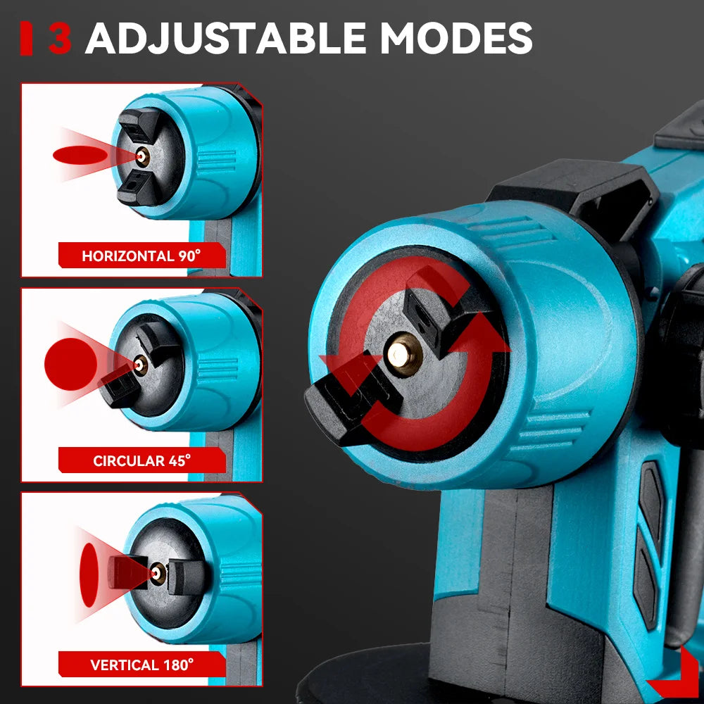 1500W 1000ML Cordless Electric Spray Gun High Power HVLP Paint Sprayer Auto Steel Coating Airbrush For Makita 18V Battery Pin