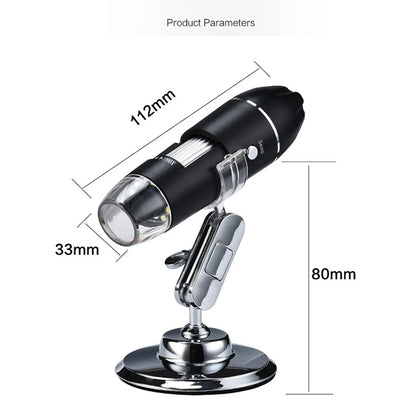 1600X Portable USB Electronic Digital Microscope Handheld Magnifier Microscope Supports for WIN10/8/7/XP  System