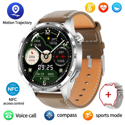 2025 New For HUAWEI Smart Watch Men GT5 PRO NFC GPS Sports Compass Fitness Heart Rate Bluetooth Call Smartwatch Watch 5 Pro
