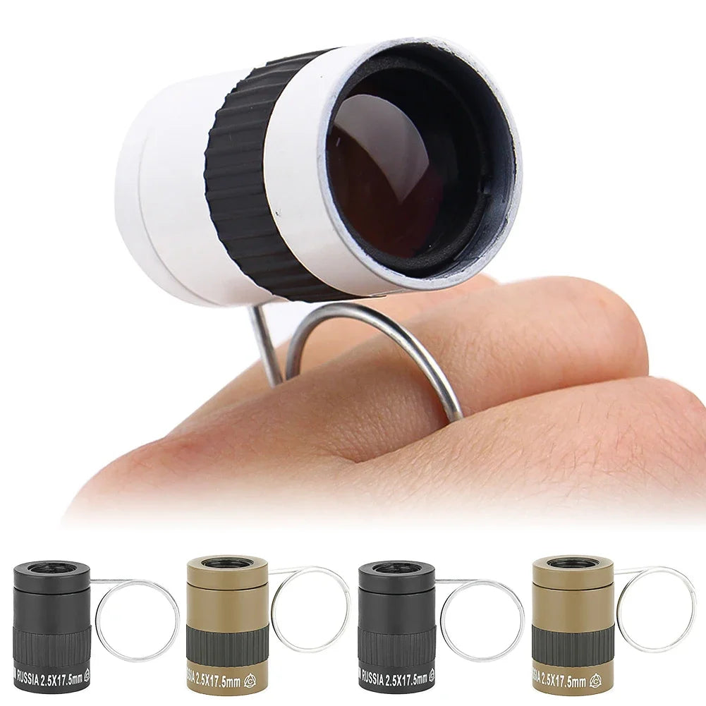 2.5x17.5mm Tactical Monocular Telescope High definition Pocket Telescope Ultra Mini Finger Held Telescope For Hunting Tourism