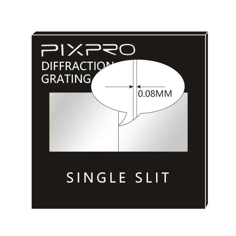 1PC 50*50*2mm Holographic Diffraction Grating Lens Transmission Mirror Single Slit Mirror Double Slit Teaching Demonstration