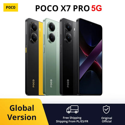 【Brand+】POCO X7 Pro Smartphone Dimensity 8400-Ultra 6000mAh 90W HyperCharge 6.67" AMOLED display NFC Xiaomi HyperOS 2