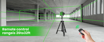 16 Lines 4D Laser Level Green Line SelfLeveling 360 Horizontal & Vertical power Laser level Professional Construction Tools