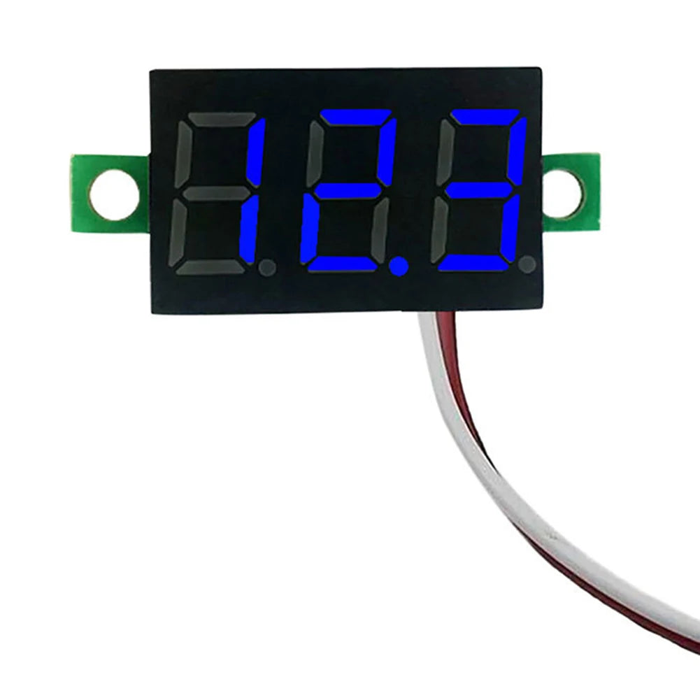 1-10PCS 2 Wires Mini Digital Voltmeter LED Screen Display 0.28 Inch DC Voltage Tester Meter Power Voltage Detector Tool