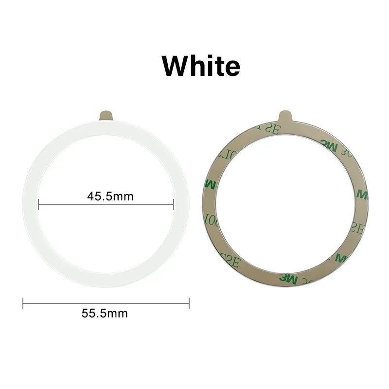 1PCS Magsafe Colourful Silicone Magnetic Metal Ring Universal Sticker Support Wireless Charger Magnetic Patch Sheet for IPhone