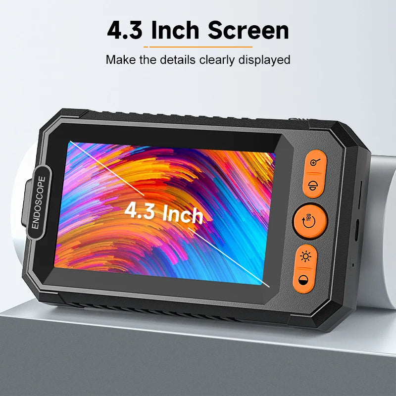 2-100m Industrial Endoscope Camera 8mm 1080P Detachable Design IP67 Borescope Inspection Camera for Piping Sewer 2600mAh