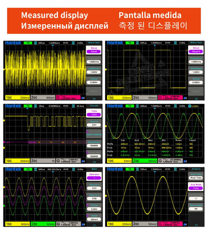 【Hantek Official Genuine】Digital oscilloscope DSO2C20/2C35/2C50/2D20/2D35/2D205 200/350/500MHz 2Gsa/s 2-Ch desktop oscilloscope