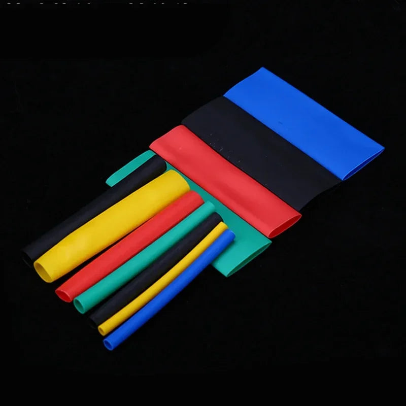 1600/127pcs Heat-shrink Tubing Thermoresistant Tube Heat Shrink Wrapping Kit Electrical Connection Wire Insulation Sleeving