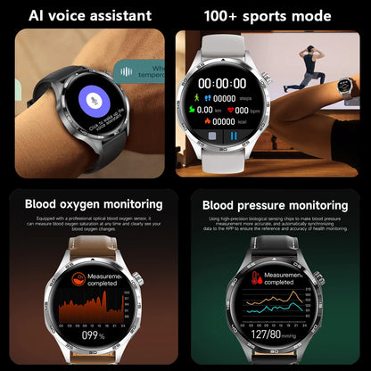 2025 New For HUAWEI Smart Watch Men GT5 PRO NFC GPS Sports Compass Fitness Heart Rate Bluetooth Call Smartwatch Watch 5 Pro